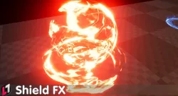 Shield FX - Unreal Engine 4 Low-poly  3D model