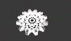 snowflake 3D model
