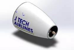 Solidworks Turbine Engine