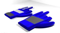 Sport Gloves - Paintball 3D model
