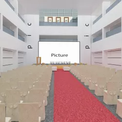 Srage and reception hall 3D model