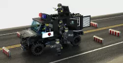SWAT Lego VAN and Special Squad Officers 3D model