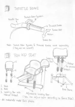 Throttle Brake & Fun Kid Seat