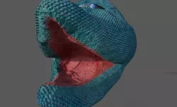 Toothless Tailfish Low-poly  3D model