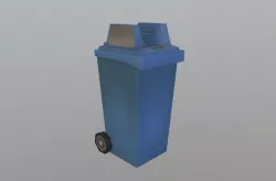 Trash Can Low-poly  3D model