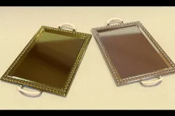 Tray rectangular Low-poly  3D model