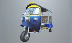 Tuk Tuk three wheelers taxi car Low-poly  3D model