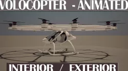 Volocopter VC2 GmbH Animated 3D model