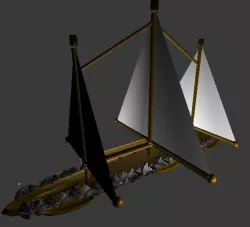 war ship 3D model