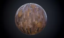 Wood Floor Muddy Seamless PBR Texture Texture