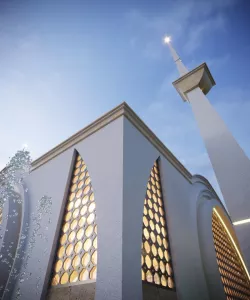  3D model of a modern mosque    3D model