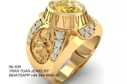 634 Dragon Diamond Men Ring with  IMPERIVM ROMANVMNumber 3D print model