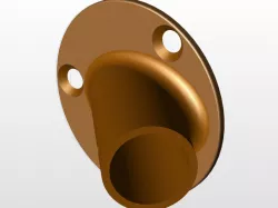 Angled rod fitting with Simulation