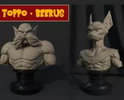 Beerus STL- Toppo STL - Dragon Ball Super  3D print model