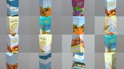 Beverage Carton Pack 3D Model Collection