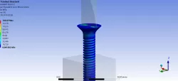 Bolt simulation - Ansys transient simulation -