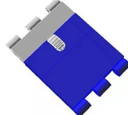 Box clasps - Library techique 3D - Conception of jewels 3D print model