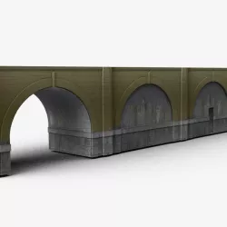 Bridge concrete Low-poly  3D model