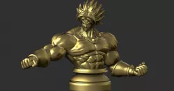 Broly Bust - Dragonball FighterZ 3D print model