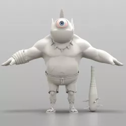 Cartoon Cyclops 3D model