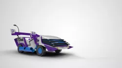 Cartoon Toy Car Low Poly and High Poly  for 3D Print and Games   3D print model