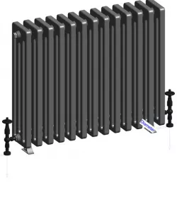 Cast Iron Radiator_Priory_With Cast iron feet
