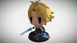 Chibi Tidus Figure Printable from World of Final Fantasy  3D print model