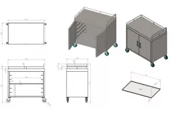 Closed Food Trolley