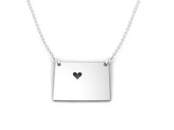 Colorado Map Stainless Steel Pendant 3D print model