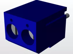Conector Bornera azul 2 pines
