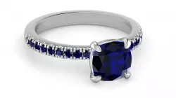 Cushion-Cut Candace Ring 3D print model