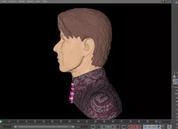 David Bowie head 3D model