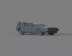 Delorean Car 3D print model