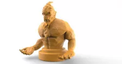 Demon bust 1 3D print model