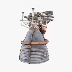 F1 Rocket Engine 3D model
