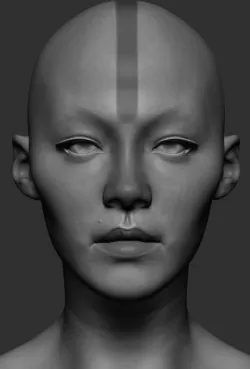 Female Head 3D model