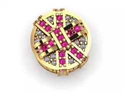 gift box charm ball  3D print model