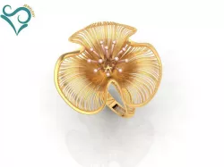 Gold Ring engagement ring printable 3d Jewel 3D print model