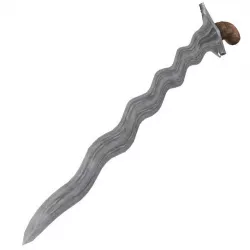 Indonesian kris dagger 3D model