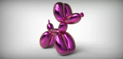 Jeff Koons Baloon Dog 3D print model