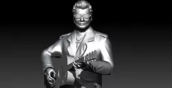 johnny hallyday 3d print 3D print model