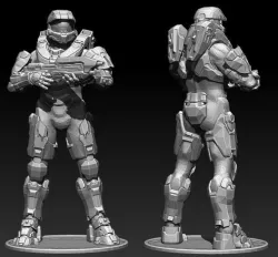 Master Chief  Halo model 3D for printing   3D print model