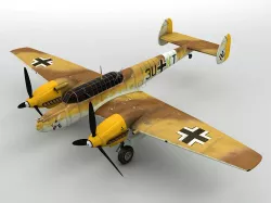  Messerschmitt ME BF 110  Aircraft 3D model