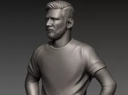 Messi 3D print model