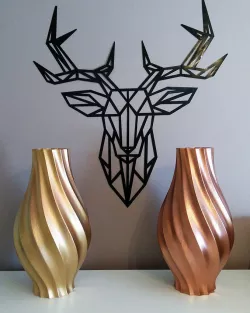 Modern twisted vase 3D print model