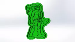Ninja Turtles Cookie Cutter 3D print model