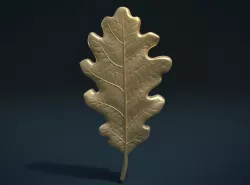 Oak leaf 3D print model