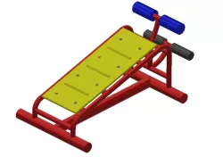 Outdoor sit-up bench
