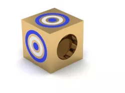 painted evil eye bead charm ball  3D print model