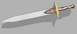Percy Jackson Sword Riptide Inspired Replica Prop Costume 3D print model